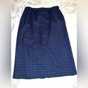 Midi Vintage Virgin Wool Skirt